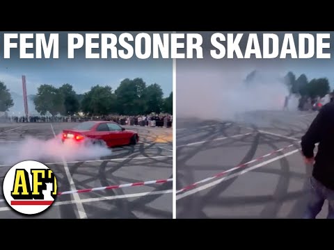 Här tappar föraren kontrollen – fem skadade på bilträff i Göteborg