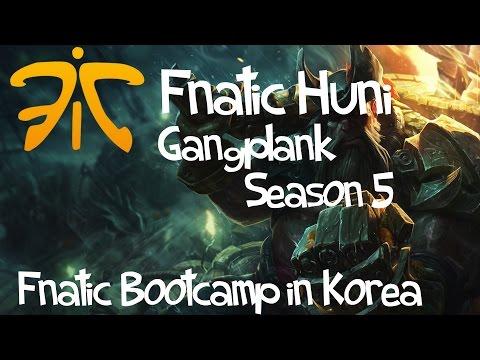 Fnatic Huni (Korea Bootcamp) - Gangplank 갱플랭크 Top Lane - 7/4/11 - Korea KR Team Ranked