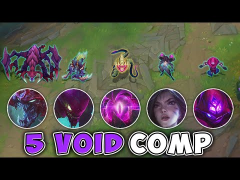 WE PLAYED 5 VOID CHAMPIONS ON ONE TEAM (HIDDEN OP) - League of Legends