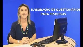 Elaboração de Questionário