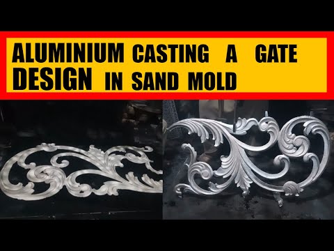 Casting a Aluminium Gate design | aluminium casting | sand mold casting