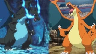 Mega Charizard X vs Mega Charizard Y - Kalos League (Alain vs Trevor) #pokemon #anipoke #anime