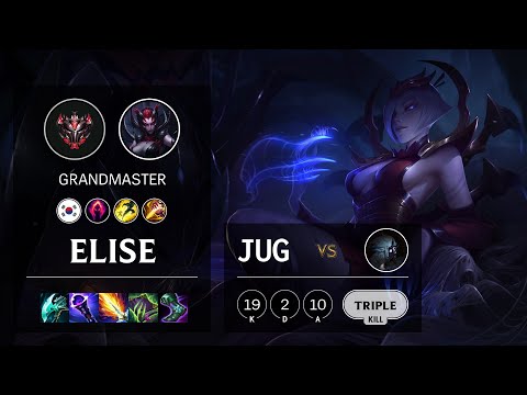 Elise Jungle vs Kindred - KR Grandmaster Patch 11.11