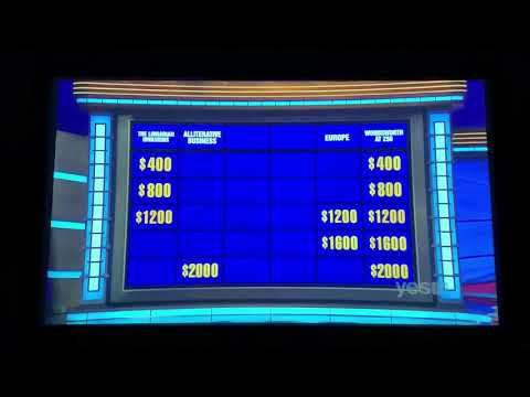 Double Jeopardy, Garrett Marcotte Day 3 - 2nd AND 3rd Daily Double (10/7/20)