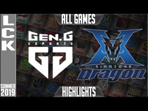 GEN vs KZ Highlights ALL GAMES | LCK Summer 2019 Week 6 Day 3 | Gen.G vs King-Zone DragonX