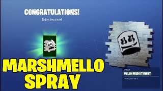 fortnite showtime poster location showtime challenges marshmello spray - fortnite the showtime poster