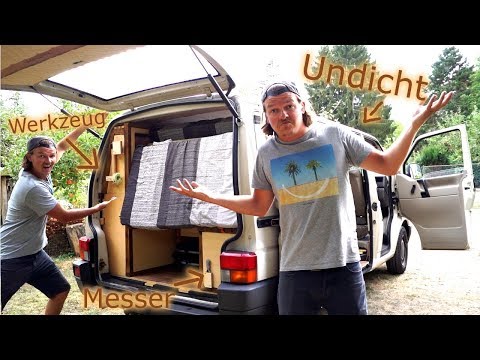 DAS HAT UNS AUF DER ERSTEN REISE GEFEHLT - ES REGNET IN UNSEREN BUS - VW T4 CAMPER AUSBAU F.11