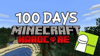 DREAM survived 100 days in HARDCORE Minecraft