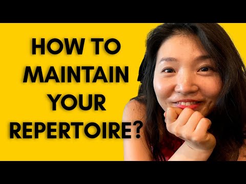 Pianist's routine for maintaining repertoire while learning a new piece?