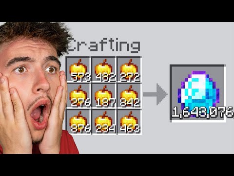 Tous mes CRAFTS sont ALÉATOIRES sur Minecraft !