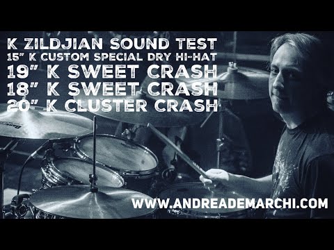 K Zildjian Sound Test - K Sweet Crash 18"&19", K Cluster Crash 20", K Custom Special Dry Hihat 15".