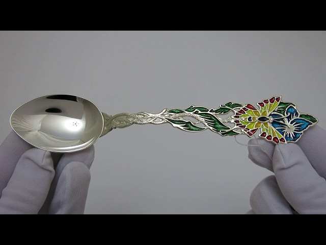 Десертная серебряная ложка 118ЛТ Видеообзор