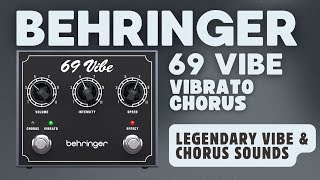 Video thumbnail for Behringer | 69 Vibe Vibrato Chorus Pedal Demo by ChrisPedalDemos