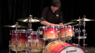 Yamaha PHX Phoenix Drum Set 22/10/12/14/16 - Burled Ash Garnet Fade Gloss