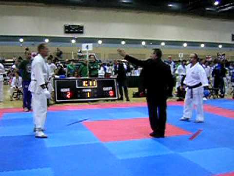 WKA WM 2008 Orlando - Weltmeister Michael Gosebruch im Kumite +90 kg