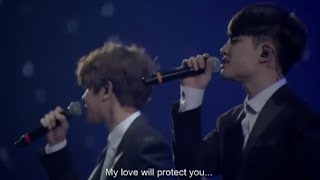 Exo- Baby don&#39;t cry LIVE [ENG SUB]