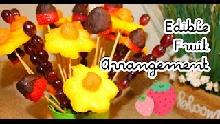 diy chocolate covered fruit bouquet