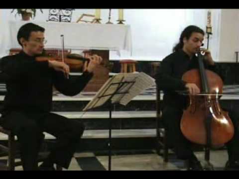 Bach - Violin and cello duo in A minor