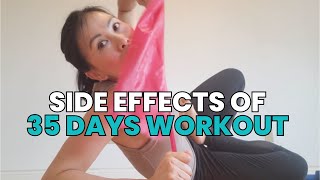 What happens after 35 days of exercise?