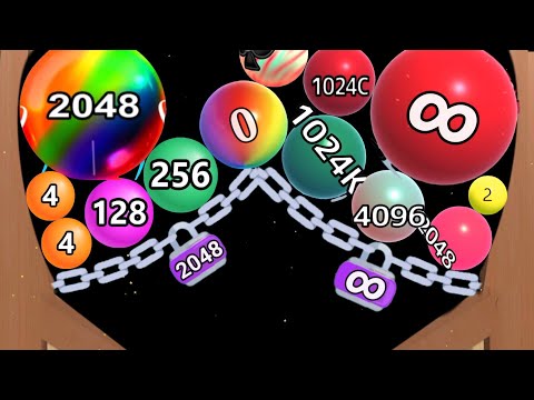 🧶 Satisfying Mobile Game/ Ball run infinity vs merge guys 2048 - 2048 Ball Gameplay new Level #9