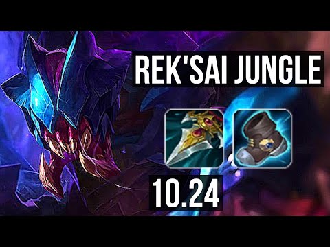 REK'SAI vs NIDALEE (JUNGLE) | 6/0/2, 66% winrate, Dominating | EUW Master | v10.24