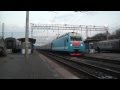 Прибытие ЭП1М-557 с поездом Кисловодск — Москва 