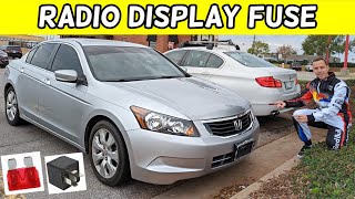 HONDA ACCORD RADIO DISPLAY FUSE LOCATION, RADIO SCREEN FUSE , RADIO SCREEN NOT WORKING 2008-2012