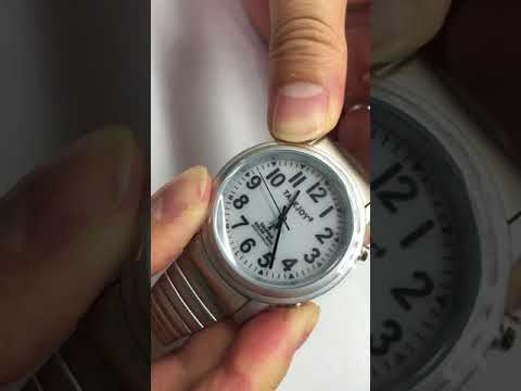 SOLAR RUN Funkuhr TalkJoy Sprechende Armbanduhr - Sekundenzeiger kalibrieren