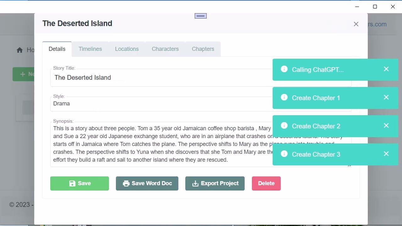 Introducing AIStoryBuilders