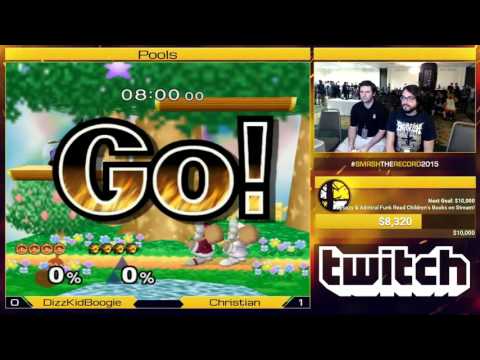 Smash The Record 2015 - Melee Pools - DizzKidBoogie (Ice Climbers) Vs. Christian (Link)