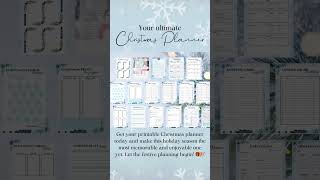 Christmas Printable Planner for your Holidays #digitaldesigns #printable