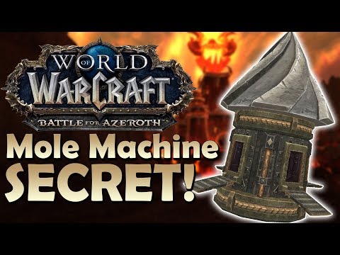Dark Iron Mole Machine SECRET! Add more locations to your Racial | Battle for Azeroth