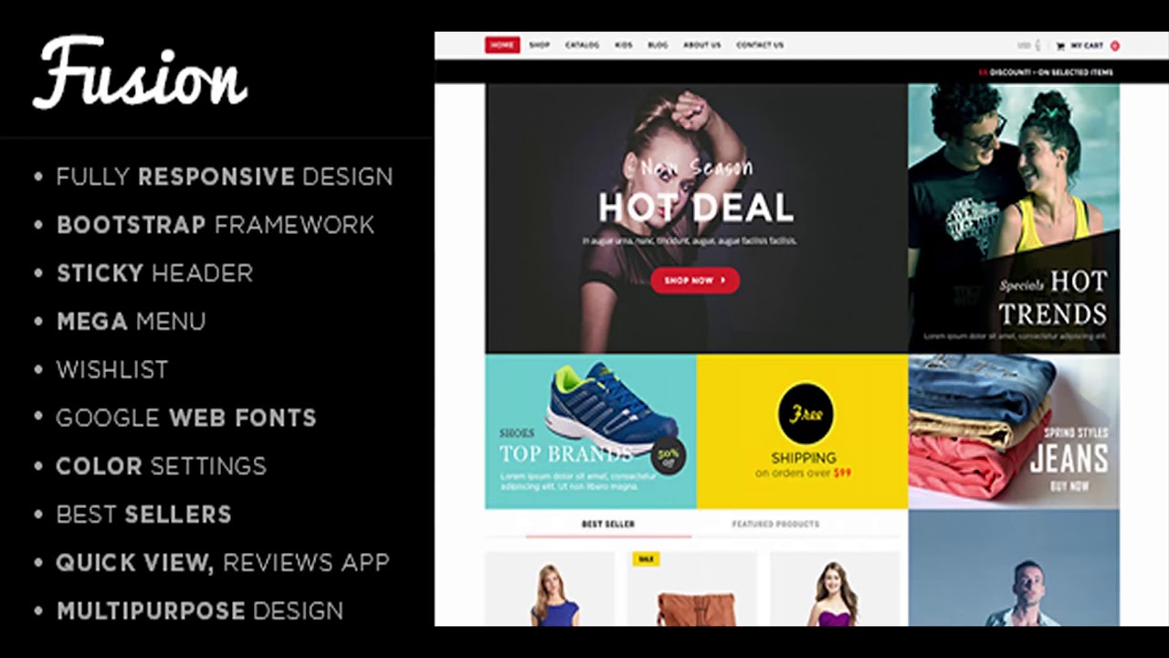 Fusion - Responsive Shopify Theme | Themeforest Website Templates and Themes