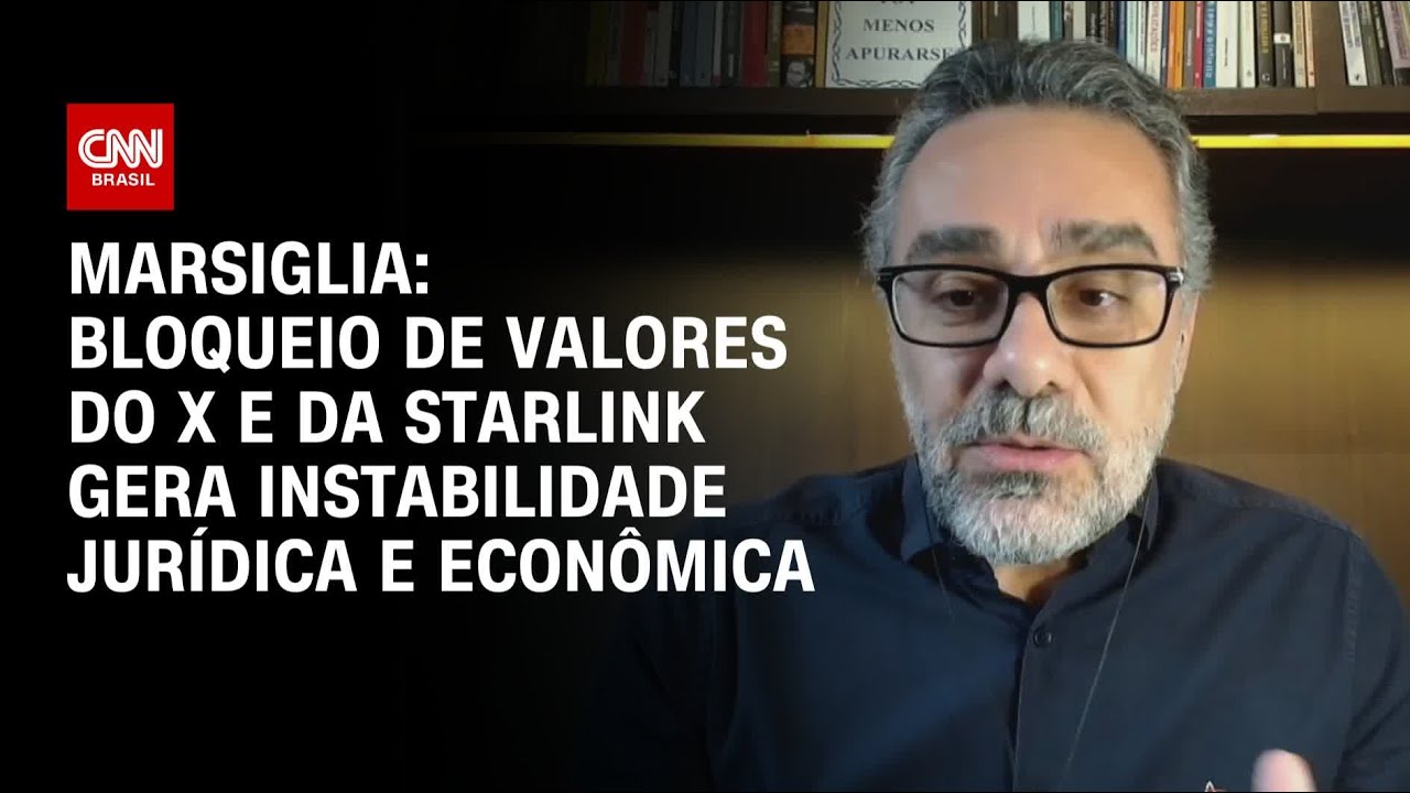 Marsiglia: Bloqueio de valores do X e da Starlink gera instabilidade jurídica e econômica | CNN 360°