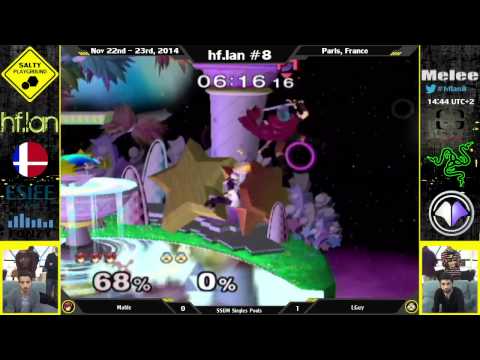 hf.lan 8 - Mahie (Marth) Vs. LGuy (Fox, Sheik) - SSBM Singles Pools