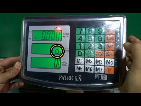 Ajuste y Configuración balanza Marca: Patrick's Modelo: TCS - 60Cp Weight Scale Calibration