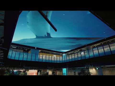 BiVi新さっぽろ　天井透過型LEDビジョン