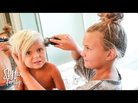 Sister Does brothers hair ✂️ | Slyfox Family