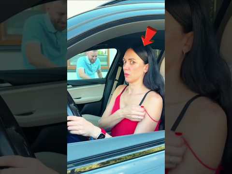¡El novio escondido en el coche! 😱 #Catsoftiktok #CatLovers #cat #cute #FunnyCats #catcartoon #fyp
