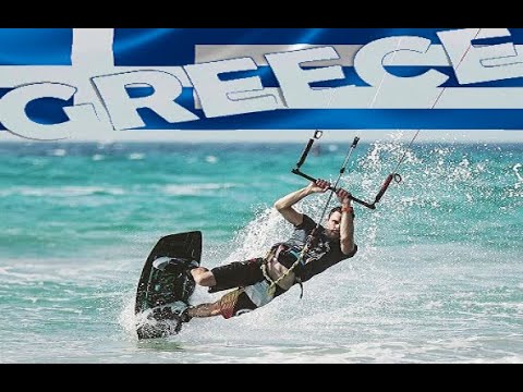 Kiteboarding in Kohilari (KOS, Griechenland) - short kitesurf session Aug 2019