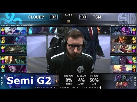 TSM vs C9 - Game 2 | Semi Finals S9 LCS Spring 2019 | Cloud 9 vs TSM G2