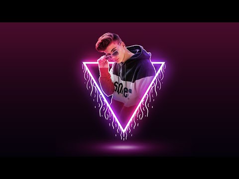 Neon Glow Effect Portrait Photoshop Tutorial