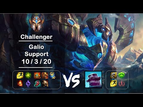 KR Challenger Replays Support Galio vs Braum Ep.2505