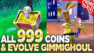 How to Get All 999 Coins & How to Evolve Gimmighoul in Pokemon Scarlet & Violet