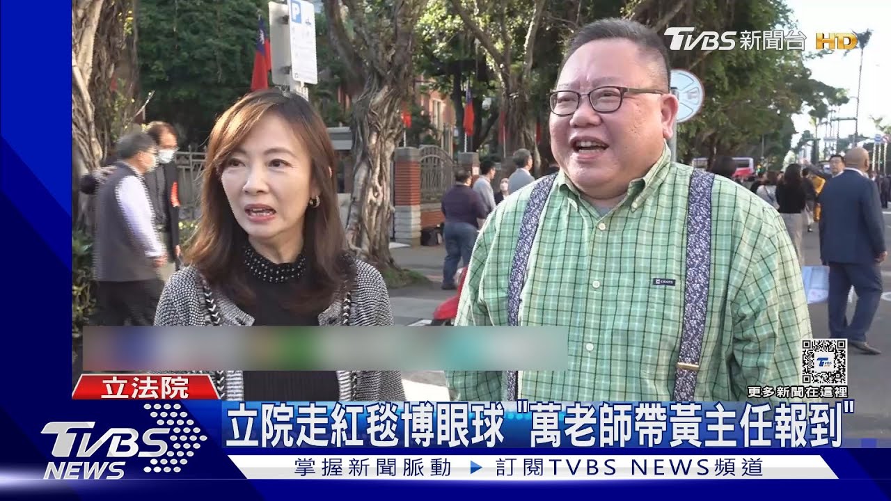 立院走紅毯博眼球 「萬老師帶黃主任報到」
