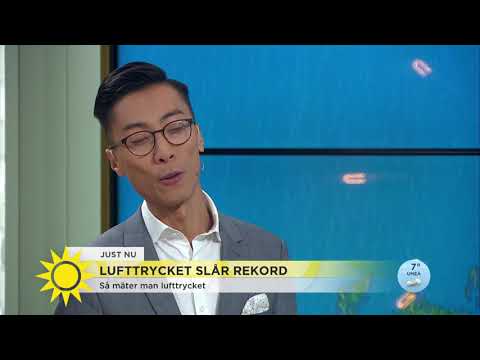 Lufttrycket slår rekord - Nyhetsmorgon (TV4)
