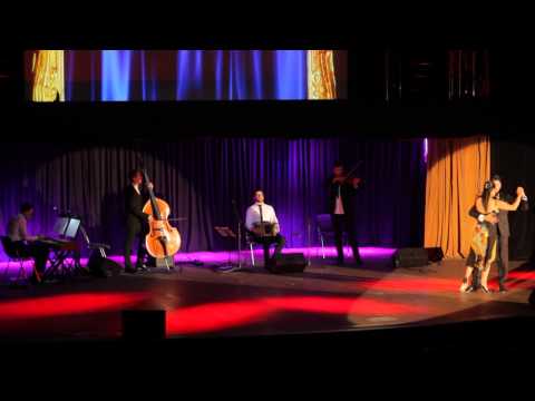  Sebastian Jimenez  and  Maria Ines Bogado  are  dancing  at  White Nights tango festival  in  2014
