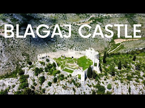 Blagaj Fortress 4K - Stjepan Grad - Explore Bosnia - Drone UHD