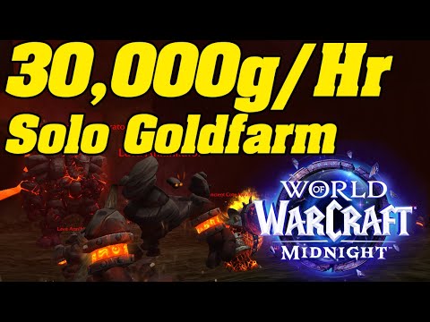30,000g/Hr SOLO Goldfarm! WoW Midnight Pre Patch