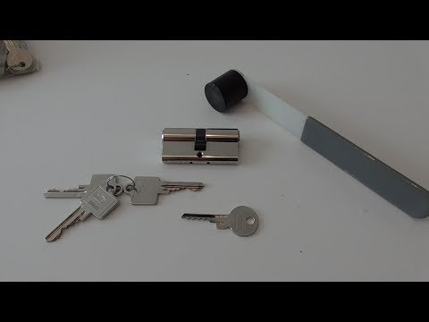 Open lock (open BKS locking cylinder with key) Crack/pick/open lock